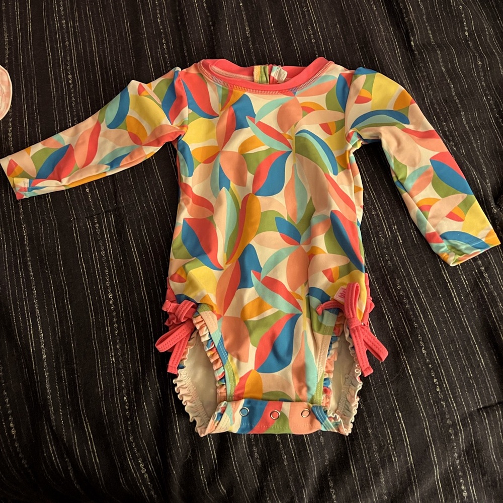 Ruffle Butts Long sleeve toddler Swimsuit